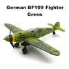 WW2 German Fighter BF109 Model Airplane 6 Pcs Diy Kit Model Airplane Educational Toys Armas Blocks Juguetes Educativos Kids Gift