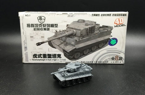 1: 144 Kung Ching Tiger Panther 3 Main Battle Tank Sand Table Scene Military 4D Thumb-assembly Model