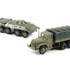 1:72 M35 Truck Soviet BTR 80 Wheeled Armored Vehicle Rubber-free Assembly Model Military Toy Car